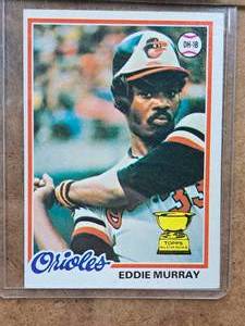 1978 Eddie Murray #33 Orioles DH-1B Topps Baseball Collectors Card (in a sleeve)