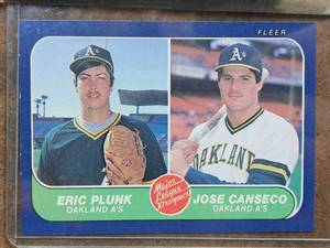 1986 Oakland As Fleer Baseball Major League Prospect Collectors Card (in a sleeve)
