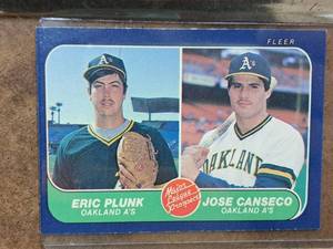 1986 Oakland As Fleer Baseball Major League Prospect Collectors Card (in a sleeve)