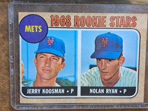 1968 Mets Pitcher Topps Baseball Rookie Stars Collectors Card (in a sleeve)