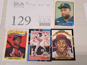 Lot of (4) Kirby Puckett Twins Outfield Baseball Collectors Cards