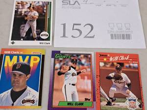 Lot of (4) Will Clark Giants 1B Baseball Collectors Cards