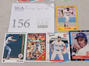 Lot of (5) Ellis Burks Red Sox Outfield Baseball Collectors Cards