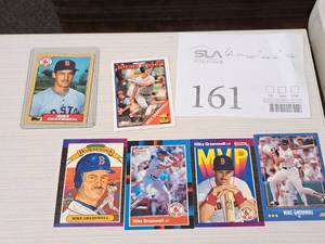 Lot of (6) Mike Greenwell Red Sox Outfield Baseball Collectors Cards