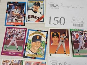 Lot of (6) Will Clark Giants 1B Baseball Collectors Cards