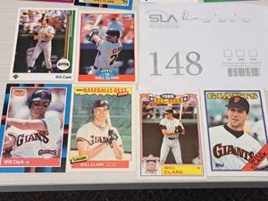 Lot of (6) Will Clark Giants 1B Baseball Collectors Cards
