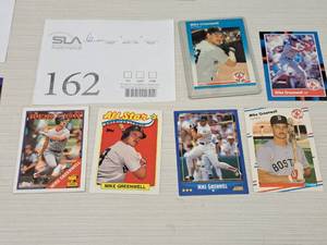 Lot of (6) Mike Greenwell Red Sox Outfield Baseball Collectors Cards