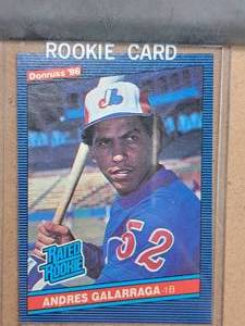 1986 Andres Galarraga #52 Expos 1B Donruss Baseball Rookie Card Collectors Card (in a sleeve)