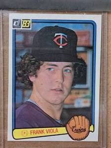 1983 Frank Viola Jr. Twins Pitcher Donruss Baseball Collectors Card (in a sleeve)