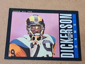 1985 Eric Dickerson #29 Rams RB Topps Football Collectors Card