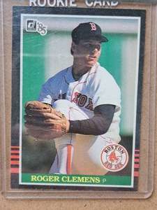 1985 Roger Clemens Red Sox Pitcher Donruss Baseball Rookie Card Collectors Card (in a sleeve)