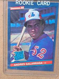1986 Andres Galarraga #52 Expos 1B Donruss Baseball Rookie Card Collectors Card (in a sleeve)