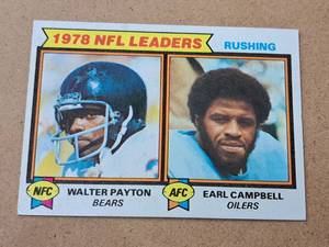 1978 RB Topps Football NFL Leaders Rushing Collectors Card