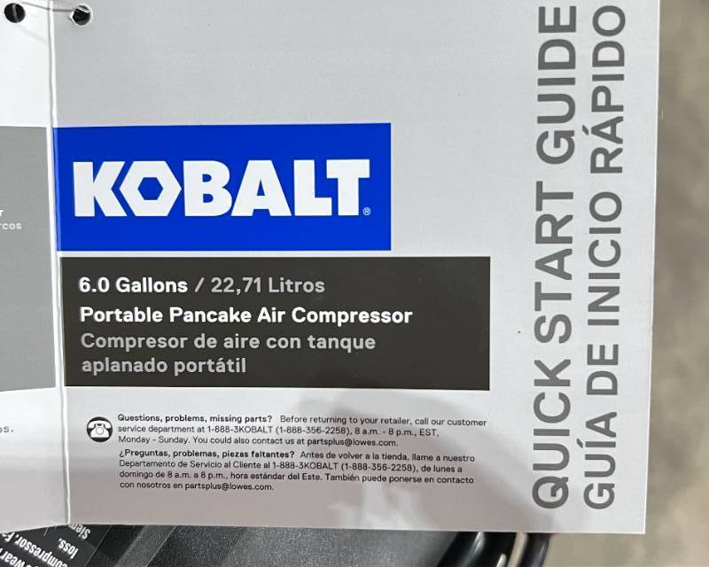 Kobalt Portable Air Compressor