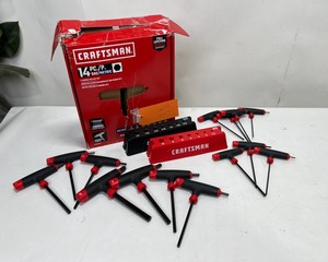 lot 122 image: Craftsman Hex Key Set  Metric  SAE -&nbspModel #CMHT26001