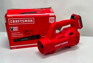 lot 127 image: Craftsman V20 Lithium Ion Blower  power unit  battery only
