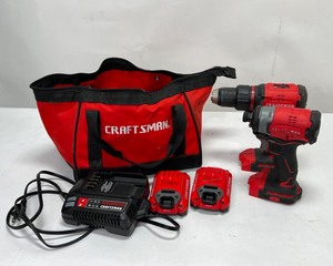 lot 130 image: Craftsman 20V Drill and Driver Set