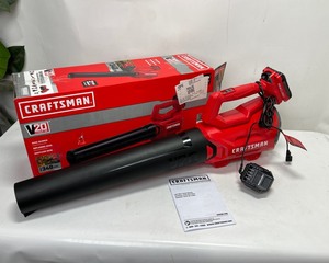 lot 165 image: Craftsman Battery Operated 20V Max Axial Blower