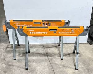 lot 188 image: Folding Metal Sawhorses