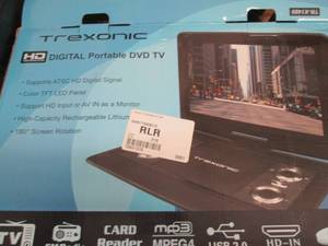 Trexonic 13.3 HD Portable TVDVD P...
