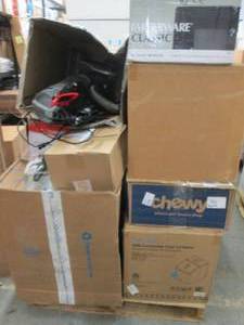 Pallet of Items with issues for Rep...