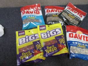 6- 5.25 oz Bags Assorted David  & B...