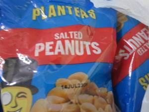 6- 6 oz Planters Salted Peanuts...