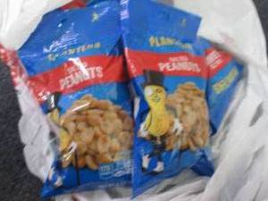 6- 6 oz Planters Salted Peanuts...