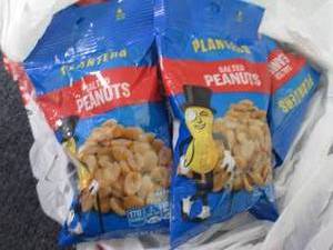 6- 6 oz Planters Salted Peanuts...