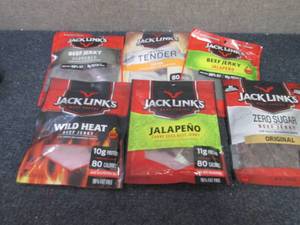 6 pks Jack Links Assorted Beef Jerk...
