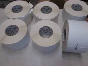 6 Rolls 4x2 inch Zebra Labels...