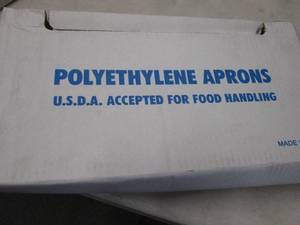 Pack of Polyethylene Aprons 28x46 i...