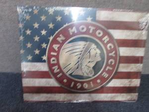 Metal Indian Motorcycle Sign 16x12....