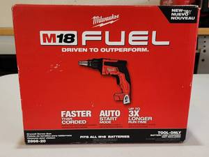 lot 14 image: New in Box Milwaukee Cordless Drywall Screw Gun