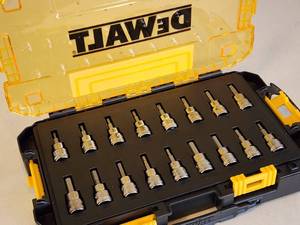 lot 29 image: Brand New DeWalt 38 Drive Bit Socket Set