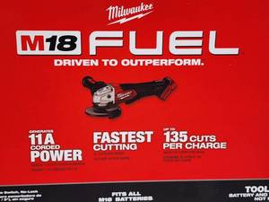 lot 84 image: Milwaukee M12 Cordless 4-12  5 Paddle Switch Grinder (No Battery, No Charging Station)