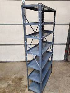 lot 232 image: Lightweight Metal Shelving Unit