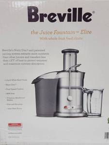 lot 187 image: Breville The Juice Fountain Juice Machine, New in Box