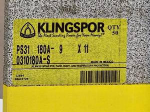 lot 220 image: (5) Assorted Grit Boxes of Klingspor Sandpaper