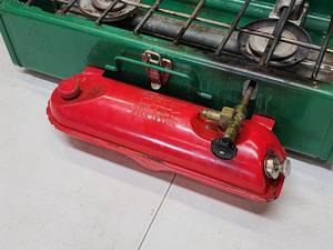 lot 264 image: Outdoor  (2) Burner Coleman Gas Camping Grill