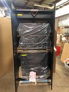 Husky 4-Piece Extra Wide Heavy Duty Welded Steel Garage Storage System  Customer Returns See Pictures