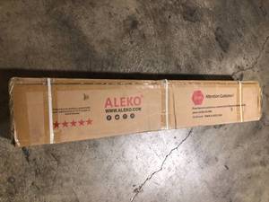 ALEKO RETRACTABLE 10 X 8 PATIO AWNING 10FT X 8FT (3M X 2.5M) SOLID SAND  Customer Returns See Pictures