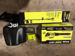 Lot of Assorted Ryobi Lawn Care Items Various Models and Conditions  Customer Returns See Pictures