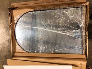 Home Decorators Collection Large Arched Black Classic Accent Mirror (39 in. H x 26 in. W) Customer Returns See Pictures