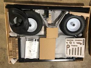 PowerCare 10 cu. ft. Lawn Mower Dump Cart with Wheels  Customer Returns See Pictures
