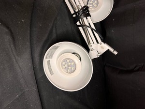 lot 124 image: 2 LED Spring-Tension Arm Desk Lamps