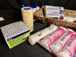 lot 125 image: New Personal Hygiene Supplies In Basket