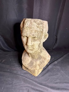 lot 7 image: Terracotta Classic Male Bust Planter