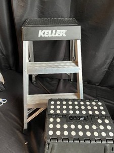 lot 228 image: Two Folding Step Stools