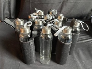 lot 239 image: 12 New Water Bottles, 11 with Black Cases